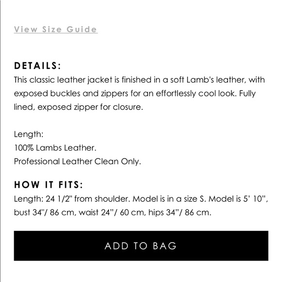 Nicole Miller Leather Jacket - Brand New! - Picture 4 of 4